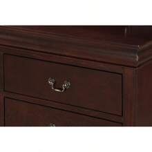 1pc Cherry Finish Two Drawers Louis Philip Nightstand Solid Wood Contemporary And Simple Style - 櫻桃木 + 實木1 - 查看 4