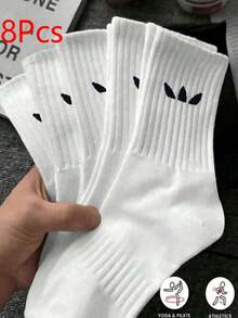 40双/30双/24双装男女通用舒适运动袜，男士长袜适合运动和训练，女士长袜适合休闲和商务穿着，抗菌、柔软、黑白配色、防臭、吸湿排汗、轻便舒适，适合秋冬季节穿着，20双/10双/8双/6双/4双/2双套装，秋季款 - 彩色 - 查看 5