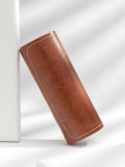 1个纯色时尚多功能磁性眼镜盒