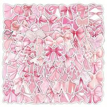 100pcs Bowknot Stickers For Mobile Phone Cases, Laptops, Skateboards, Luggage, Guitars Back To School - Multicolor - View 12