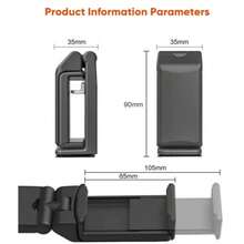 Universal Aviation Phone Holder, Hands-Free Viewing, 360 Degree Rotation, Portable Travel & Car Seat Mount - Multicolor - View 8