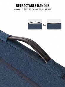 SENLASI 13-15 Inch Laptop Case Sleeve Compatible With MacBook Air 13 15 M1 M2 2012-2023, Pro 13 14 15 16 2010-2022 14-15.6 Chromebook Surface Notebook Carry Bag With Handle, Blue - View 5