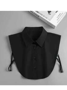 1 pieza Cuello falso desmontable, Camisa de hombre de media, Cuello de imitación, Accesorio de moda para hombres - Multicolor - Ver 2