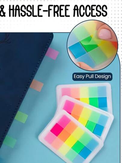 200pcs Morandi Series Transparent Color Memo Pads - Soft Tones | Transparent Self-Adhesive Labels, Rounded Corners | Boxed Packaging | Suitable For Office, School, Bullet Journals, Planners | Smooth Writing Surface, Rounded Edges | Vibrant Colors