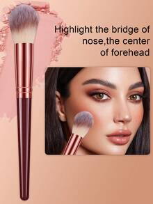 36件套专业化妆工具套装，包含25支化妆刷、1个防水化妆包、4个海绵和6个三角粉扑，一应俱全的化妆套装 - 酒紅色 - 查看 4