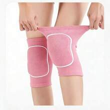 Set de 5 piezas para entrenamiento de voleibol, que incluye 1 par de mangas antideslizantes para los brazos, 1 par de rodilleras, 1 diadema, de material de esponja gruesa, unisex, de secado rápido y elástico, adecuado para entrenamiento de voleibol y entusiastas del deporte - Rosa - Ver 9