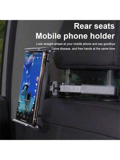 360度旋转平板电脑支架，车载头枕平板电脑支架，适用于iPad，车载后座平板电脑支架，便携式公路旅行