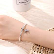 925纯银珐琅花卉吊坠 - 春季郁金香、铃兰、向日葵、玫瑰、樱花、蝴蝶串珠，适合DIY手链，女士原创首饰 - 彩色 - 查看 7