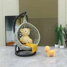 白色娃娃屋吊篮椅场景模型 1:12/1:20/1:25/1:30 娃娃屋配件 沙盘家具 摄影道具 - 彩色 - 查看 7
