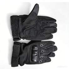 户外运动战术全指手套，触屏透气防滑防护手套，适合徒步、攀岩、骑行 - 彩色 - 查看 14