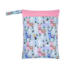 Waterproof Wet/Dry Bag Reusable Ideal For Swimwear, Travel, Beach, Pool, Swimsuits, Diapers, Dirty Yoga/Gym Clothes Daycare Organizer Features Two Zippered Pockets - Multicolor - View 22