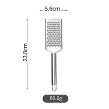 Stainless Steel Grater, Household Kitchen Cheese Grater, Flat Vegetable Fruit Slicer, Small Kitchen Tool - Silver - View 5