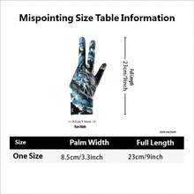 1 chiếc găng tay tập luyện bi-a 3 ngón, chống trượt, thoáng khí, co giãn. - Găng tay bida kín ngón - Xem 3