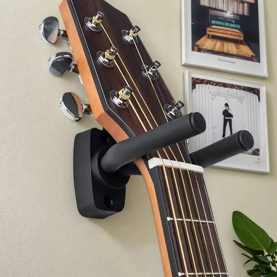 1/2pcs Fashionable Guitar Wall Mount - Includes Hook, Easy Installation, Guitar Stand - Suitable For All Sizes Of Guitar, Bass, Mandolin, Banjo, Ukulele, Musical Instrument Display Rack, Musical Instrument Accessories, Guitar Accessories