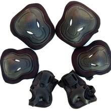 6件套护膝、护肘、护腕防护装备套装，适合青少年/成人，可用于轮滑、滑板、骑行、滑板车及其他运动。 - 彩色 - 查看 4