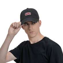 University Of Utah State Logo Washed Cotton Baseball Cap For Adults, Cotton Hat Unconstructed Plain Cap Men Women - màu đen - Xem 7