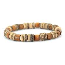 diffone 复古手工木珠手链 8mm 男士复古木质手链 时尚饰品 - 復古木頭手鍊 - 查看 11