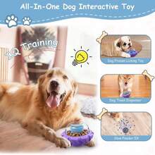 YINEYA Interactive Dog Toy, Puzzle Toy With Adjustable Treat Dispensing &Amp; DIY Frozen Treats, Dog Enrichment Toys To Keep Them Busy And Mental Stimulation - ColorA - 查看 6