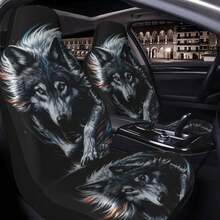 Wolf King Design Print Universal Car Seat Covers - Wolf King - View 1