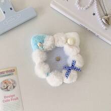 1pc Cartoon Plush Cat Ear Boba Tea Cup Sleeve, Cute Boba Drink Holder & Protector - Cat Ear Protectors - View 12