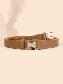 1条女士可调节尺寸宽松腰带，适合搭配牛仔裤、休闲裤、夹克、裙子、外套，波西米亚风PU皮革多功能腰带，日常穿着 - 鑽扣 - 查看 24