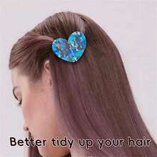 2个装女士磁性扁平发夹 - 强力防滑无痕，适合居家和旅行，轻松造型 - 彩色 - 查看 7