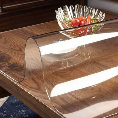 1 chiếc khăn trải bàn PVC chống thấm nước, chống trơn trượt, chống bám bẩn, chống dầu mỡ, thích hợp cho bàn ăn, bàn cà phê, bàn làm việc, có thể giặt, chống bụi, đa năng, độ dày 1.2mm, chất liệu vải cao cấp.