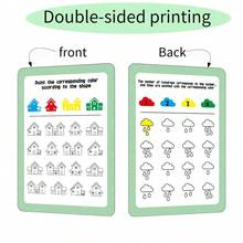 1 Set Of Interesting Creative English Thinking Training Cards, Focus Training Cards, Fun Educational Stationery, Erasable And Reusable, Ideal Small Stationery - Improves Thinking And Concentration - Multicolor - View 10