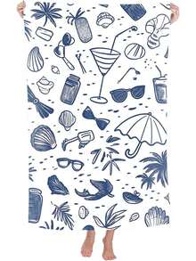 1pc Ultra Soft Coconut Tree Beach Towel - Sand-Proof, Lightweight, Quick-Drying Polyester Blend - Ideal For Swimming, Camping, Travel And Outdoor Adventure - Perfect For Vacation, Birthday, Anniversary Or Essential Accessory, Beach Towel | Coconut Tree Design | Quick-Dry Fabric, Suitable For Beach - A - View 37
