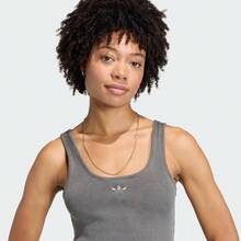 Adidas Originals 女士 ESS 罗纹连衣裙 休闲日常运动连衣裙 KE3163 - 棕色 - 查看 4