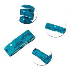 1条防滑体操辅助带，阻力带，专业瑜伽训练带，多环瑜伽拉伸带，适用于身体放松、普拉提、瑜伽、舞蹈和体操训练 - 彩色 - 查看 3