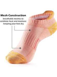 10/5 pares de calcetines deportivos con cordón para mujer - Absorción de impactos reforzada, calcetines bajos casuales para correr, calcetines de compresión para mujer, adecuados para todo tipo de deportes durante todo el año, cómodos y duraderos, regalo navideño - Multicolor - Ver 5