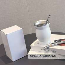 8盎司/240毫升双层保温马黛茶葫芦杯，配2个吸管和清洁刷，8盎司不锈钢茶具套装，黑色，送货上门。8盎司马黛茶杯，304不锈钢双层保温马黛茶杯，马黛茶葫芦茶杯套装，包含清洁刷和2个吸管。8盎司马黛茶杯，304不锈钢双层保温马黛茶杯，马黛茶葫芦，茶杯套装，包含清洁刷。 - 彩色 - 查看 16