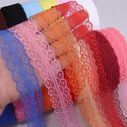 20 Yards/Roll 2.8cm Non-Stretch Hollow Lace Trim, Clothing Accessories For Necklace, Headband, Bow, Craft DIY, Gift Wrapping, Hat, Bag, Socks Making