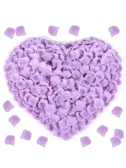 2000 piezas de pétalos de rosa de seda artificial de color púrpura claro, adecuados para decoración romántica en bodas, propuestas, cumpleaños, aniversarios, decoración del hogar, decoración de habitaciones, recuerdos de fiesta, regalos de novia, graduaciones, despedidas de soltero y talla grande