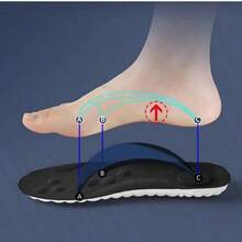 High Elastic Latex Insoles, Soft & Breathable, Odor-Resistant & Shock-Absorbing, Suitable For Women, Men, And Winter Shoes - Black - View 4