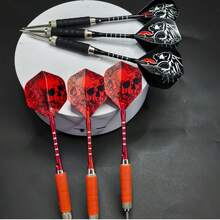 3支钨钢飞镖针（带硅胶套），3个PET材质替换镖翼，完美的飞镖配件 - B - 查看 1