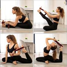 瑜伽弹力带，带数字阻力，适用于拉伸运动训练，柔韧性好，可用于瑜伽、拉丁舞和体操。 - 彩色 - 查看 7