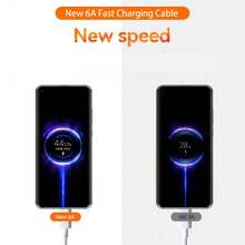 6A USB A 转 Type C 充电线 3.3 英尺/6.6 英尺 1-2 条装 USB C 数据线 兼容 Galaxy S25S24S23S22S21S20S10E Note2010 等智能手机 USB-C 充电数据线 手机 Type C 充电线 - 白色 - 查看 4