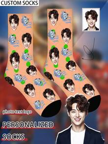 1 Đôi tất in hình mặt theo yêu cầu, tất in ảnh theo yêu cầu, tất in hình tùy chỉnh, tất in hình mặt hài hước cá nhân hóa, tất in hình theo yêu cầu, in bất kỳ khuôn mặt nào lên tất, quà tặng kỷ niệm, quà tặng Valentine, quà tặng sinh nhật, quà tặng đám cưới, quà tặng Ngày của Mẹ, quà tặng Ngày của Cha, quà tặng bạn thân - Nhiều màu - Xem 1