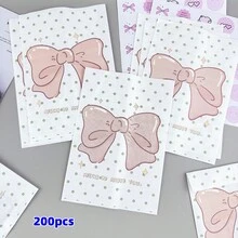200 piezas de bolsas de regalo de 4.7x6.7 pulgadas, que incluyen bolsas de papel de regalo para fiestas, bolsas de papel de regalo premium con diseños de dibujos animados lindos, bolsas de papel de regalo pequeñas para accesorios, bolsas de papel con estampado de lazos, bolsas de papel de regalo para fiestas y bolsas de papel de regalo decorativas DIY creativas, adecuadas para bolsas de regalo de vacaciones, bodas, fiestas de cumpleaños y envoltorios de regalo - bolsas de regalo - Ver 9
