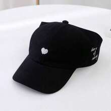 Heart Embroidery High Ponytail Brim Women's Baseball Cap, Multifunctional Sun Hat, Summer - Multicolor - View 10
