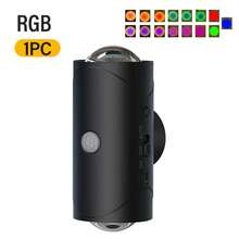 LiHangStar 1/2/4pcs RGB Gradient Black Night Light, Dimmable Indoor Wall Lamp, Rechargeable LED With Motion Sensor, Suitable As Decor Light, Magnetic Cabinet Light For Entryway, Bedside, Desk, Wardrobe, Gaming Room - RGB Sensor Night Light - View 12