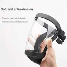 Full Face Transparent Protective Mask With Adjustable Buckle: Reusable And Heat-Resistant Protector For Work, Outdoors 5F2S - View 5