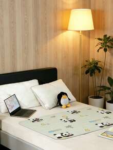 可重复使用防漏卫生巾，防水可洗床垫保护垫，适用于女性经期、尿失禁、遗尿以及成人/老年人使用。 - 彩色 - 查看 3