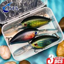 3pcs Fishing Lure With Vibrant Patterns -Realistic Design Artificial Bait For Freshwater Saltwater Fishing - Multicolor - View 11