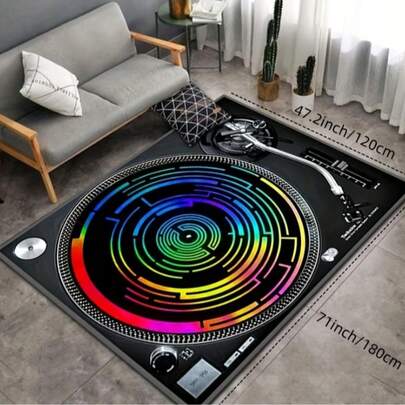 1pc Peacock Feather Design Doormat, Small Rug, Welcome Mat, Carpet, Floor Mat, Outdoor Doormat, Kitchen Rug, Home Decor, Front Door Mat, Area Rug, Outdoor Mat, Home Decor, Area Carpet, Garden Carpet, Washable Rug