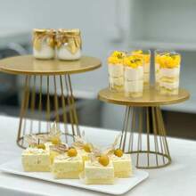 Cake Stand Set, Cupcake Stand, Snack Tray, Metal Cake Stand Suitable For Party, Party Supplies, Plates, Dessert Table Display Set, Tea Coffee Sugar Jar, Wedding Birthday Dessert Cake Stand - Multicolor - View 2