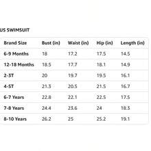 Girls Bathing Suit Size 2-10 Years - Cute Toddler Swimsuit Girl Adjustable One Piece Swimwear For Summer Beach Wear - 紫白花 - 查看 11