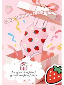 Girls Bathing Suit Size 2-10 Years - Cute Toddler Swimsuit Girl Adjustable One Piece Swimwear For Summer Beach Wear - B 海軍花瓣(胯部扣環) - 查看 6